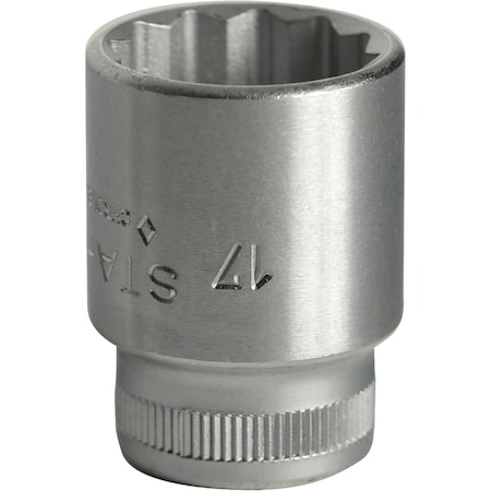 Stahlwille Tools 10 mm (3/8") Socket Size 17 mm L.31 mm, 2010017 02010017